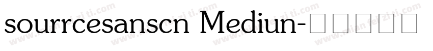 sourrcesanscn Mediun字体转换